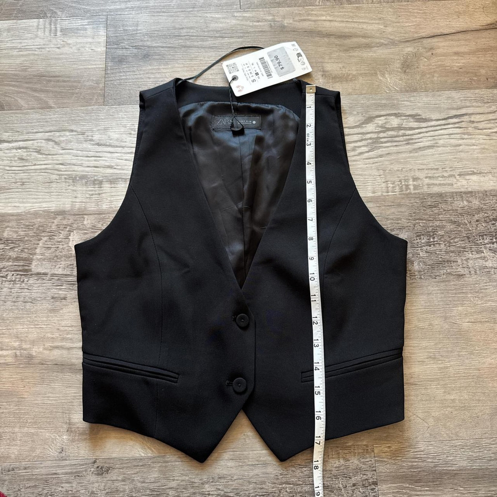 ZARA WAISTCOAT VEST TOP - BRAND NEW WITH TAG - SIZE S